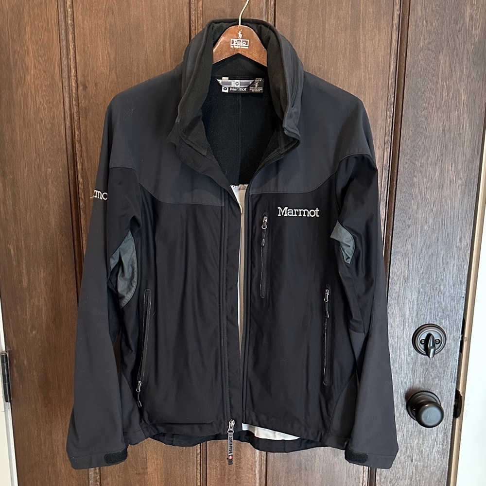 Marmot Men's Black and Gray Performance Jacket